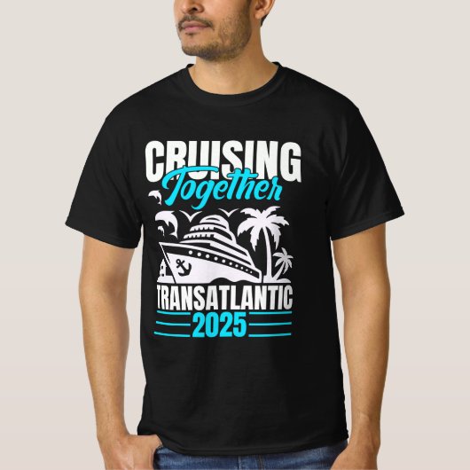 2025年大西洋横断クルーズ Tシャツ (正面)