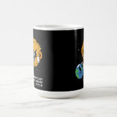 2025年太陽の日食光爆弾パーソナライズされた コーヒーマグカップ (中央)