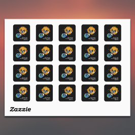 2025年太陽の日食光爆弾パーソナライズされた スクエアシール