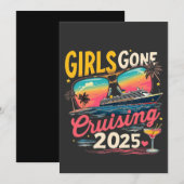 2025年女子クルーズ旅行 女子旅 招待状 (正面/裏面)