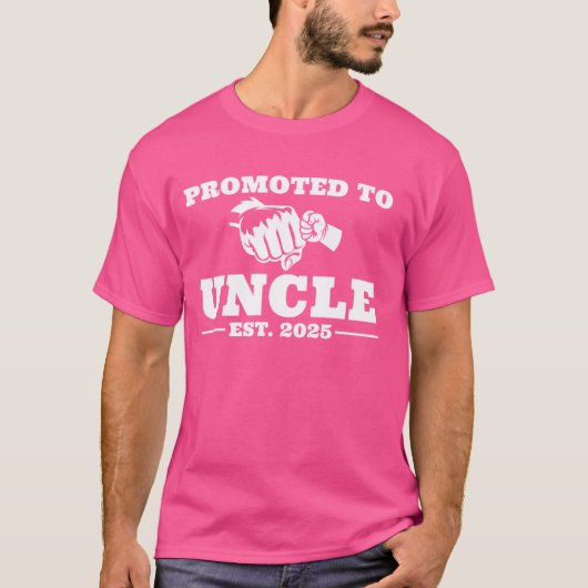 2025年妊娠発表 おじさんに昇格 Tシャツ (正面)