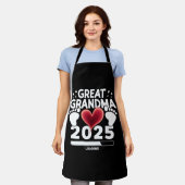 2025年妊娠発表!ひ孫ができます エプロン (着用した状態)