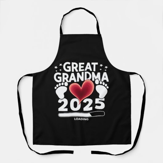 2025年妊娠発表!ひ孫ができます エプロン (正面)