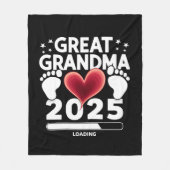 2025年妊娠発表!ひ孫ができます フリースブランケット (正面)