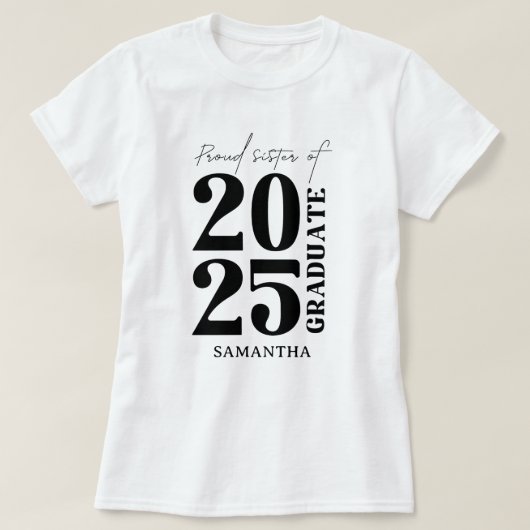 2025年姉妹卒業式パーティー Tシャツ (デザイン正面)