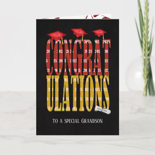 2025年孫の卒業 カード (正面)