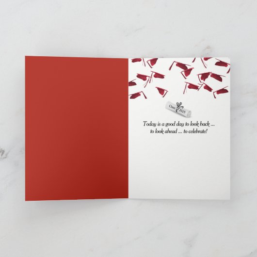 2025年孫の卒業 カード (内部)