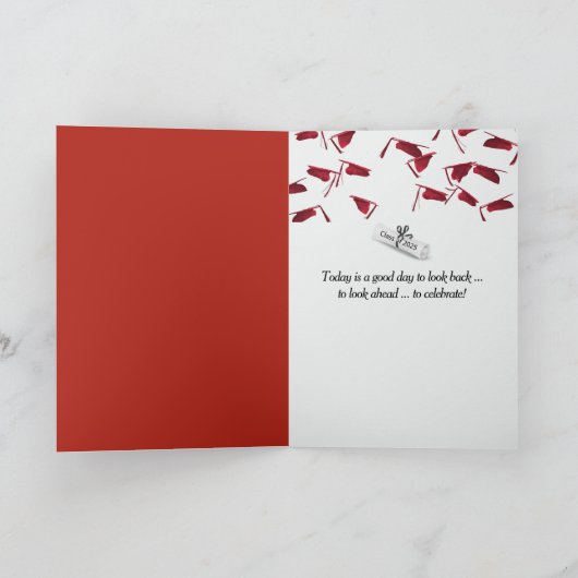 2025年孫の卒業 カード (内部)