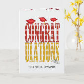 2025年孫の卒業 カード (黄色い花)