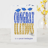 2025年孫娘の卒業 カード (黄色い花)