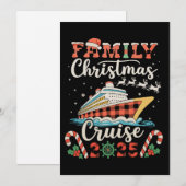 2025年家族クリスマスクルーズ クリスマス休暇に最適 シーズンカード (正面/裏面)