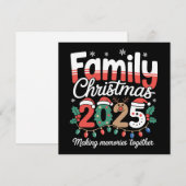 2025年家族クリスマス マッチングXmasホリデースクワッド シーズンカード (正面/裏面)