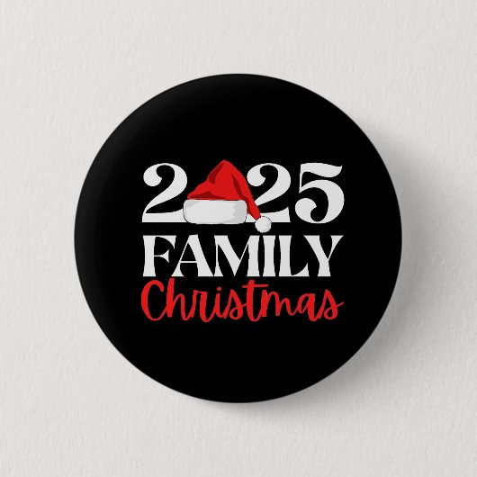 2025年家族クリスマス 缶バッジ (正面)