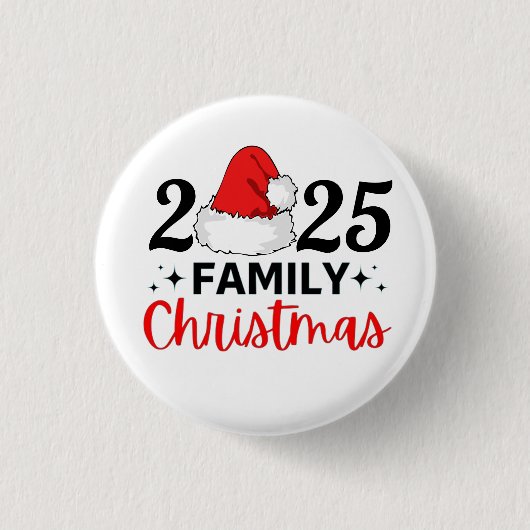 2025年家族クリスマス 缶バッジ (正面)