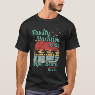 2025年家族休暇 ハワイ島 ポイプビーチ ヴィンテージ Tシャツ