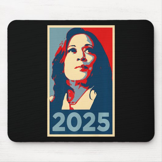2025年就任式Kamala Harris Obama Post マウスパッド (正面)