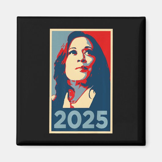 2025年就任式Kamala Harris Obama Post マグネット (正面)