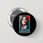 2025年就任式Kamala Harris Obama Post 缶バッジ (正面&裏面)