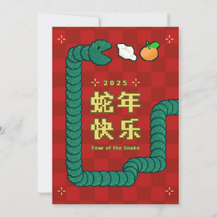 2025年巳年春節お年玉カード ポストカード