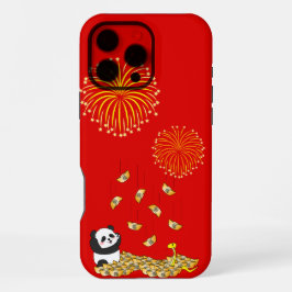 2025年巳年(へび年) パンダの中国新年 iPhone 16 PRO MAXケース