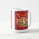 2025年巳年 木蛇 コーヒーマグカップ (正面右)