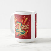 2025年巳年 木蛇 コーヒーマグカップ (正面左)