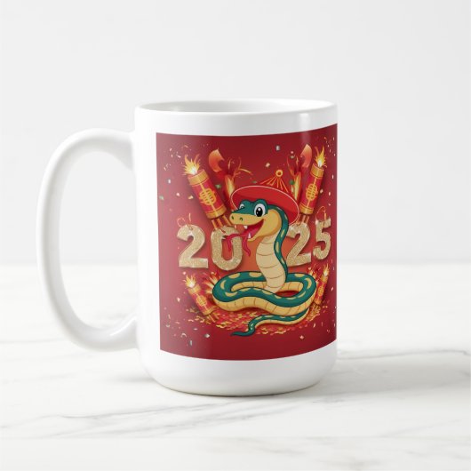2025年巳年 木蛇 コーヒーマグカップ (左)