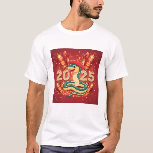 2025年巳年 木蛇 Tシャツ (正面)