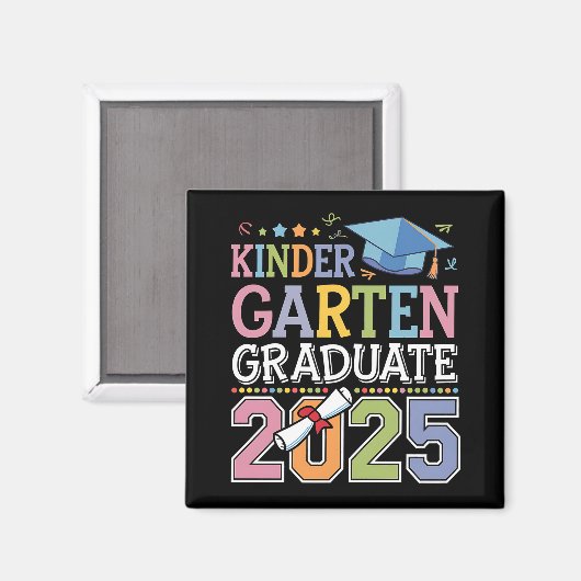2025年幼稚園の卒業学校 マグネット (正面/裏面)