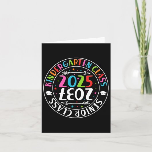 2025年幼稚園卒業クラス20年先輩クラス カード (正面)