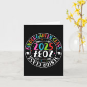 2025年幼稚園卒業クラス20年先輩クラス カード (黄色い花)