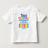 2025年幼稚園卒業生カワイカワイカスタマイズ トドラーTシャツ (正面)
