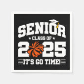 2025年度チアリーダー応援シニア卒業クラス スタンダードカクテルナプキン (正面)