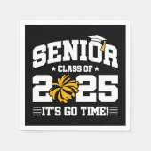 2025年度チアリーダー応援シニア卒業クラス スタンダードカクテルナプキン (正面)