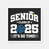 2025年度チアリーダー応援シニア卒業クラス スタンダードカクテルナプキン (正面)