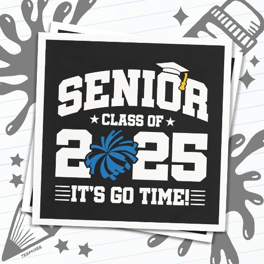 2025年度チアリーダー応援シニア卒業クラス スタンダードカクテルナプキン