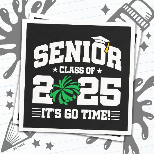 2025年度チアリーダー応援シニア卒業クラス スタンダードカクテルナプキン