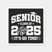 2025年度チアリーダー応援シニア卒業クラス スタンダードカクテルナプキン (正面)