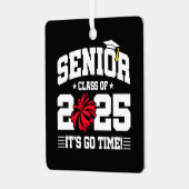 2025年度チアリーダー応援シニア卒業クラス メタルオーナメント (正面左)