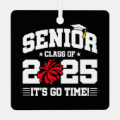 2025年度チアリーダー応援シニア卒業クラス メタルオーナメント (裏面)