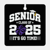 2025年度チアリーダー応援シニア卒業クラス メタルオーナメント (裏面)