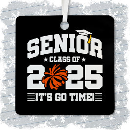 2025年度チアリーダー応援シニア卒業クラス メタルオーナメント