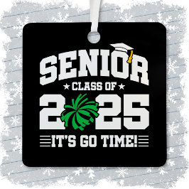 2025年度チアリーダー応援シニア卒業クラス メタルオーナメント