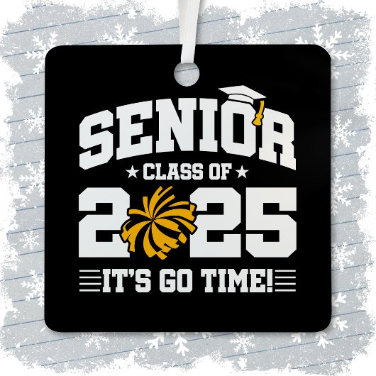 2025年度チアリーダー応援シニア卒業クラス メタルオーナメント