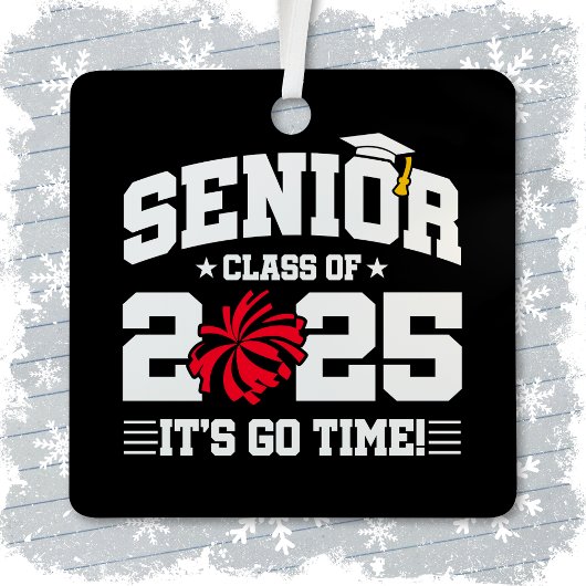 2025年度チアリーダー応援シニア卒業クラス メタルオーナメント