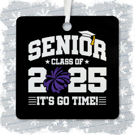 2025年度チアリーダー応援シニア卒業クラス メタルオーナメント