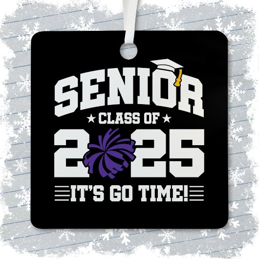 2025年度チアリーダー応援シニア卒業クラス メタルオーナメント