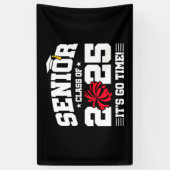 2025年度チアリーダー応援シニア卒業クラス 横断幕 (縦)