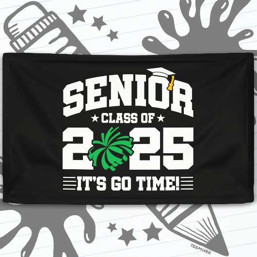 2025年度チアリーダー応援シニア卒業クラス 横断幕