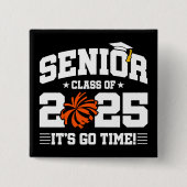 2025年度チアリーダー応援シニア卒業クラス 缶バッジ (正面)